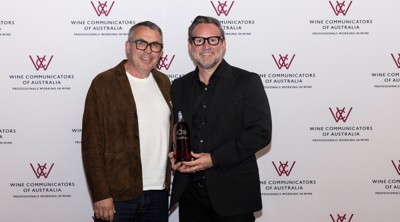 Howard Park's WA sales manager Gerome Vaughan collects the Max Schubert Trophy for Most Outstanding Red Wine at Royal Adelaide Wine Show